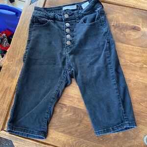 TMR Black Jean Shorts size 25